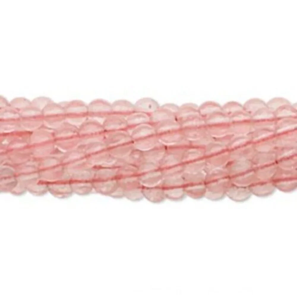 Cherry Quartz Gemstone Beads Round 4mm Bulk Lot 100 pcs